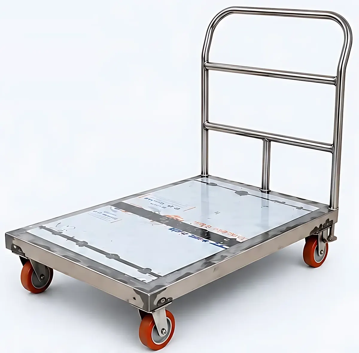 MS platform trolley with nylon wheels