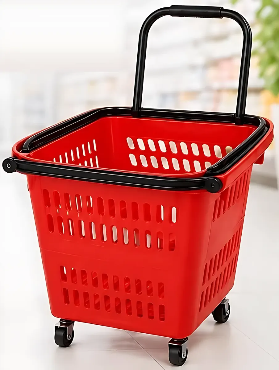 4 Wheel Shopping Basket